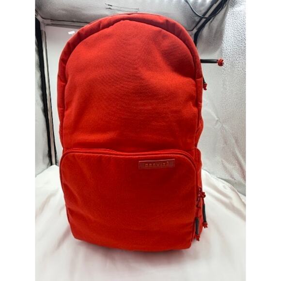 Brevitē The Backpack Red Minimalist Everyday Travel Laptop Bag - Picture 1 of 16